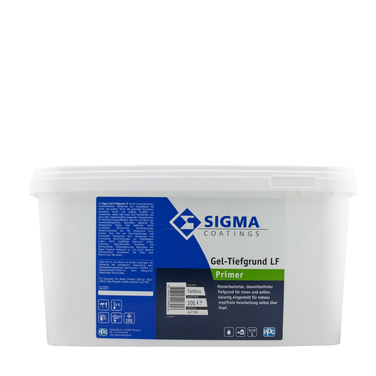 Sigma Gel-Tiefgrund LF 10L lösemittelfrei, wasserbasiert
