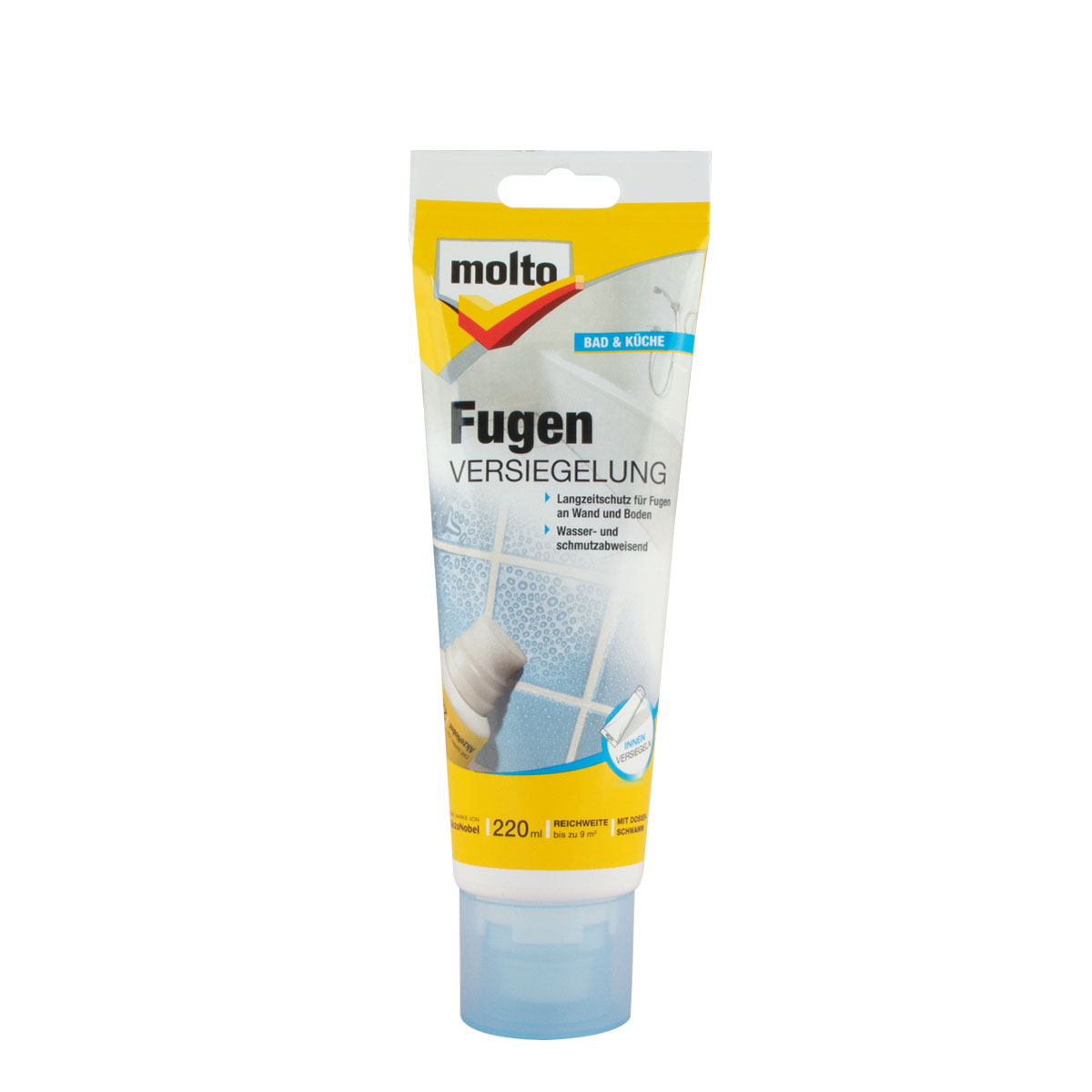 Molto Fugen Versiegelung mit Dosierschwamm 220ml, transparenter Fugenschutz