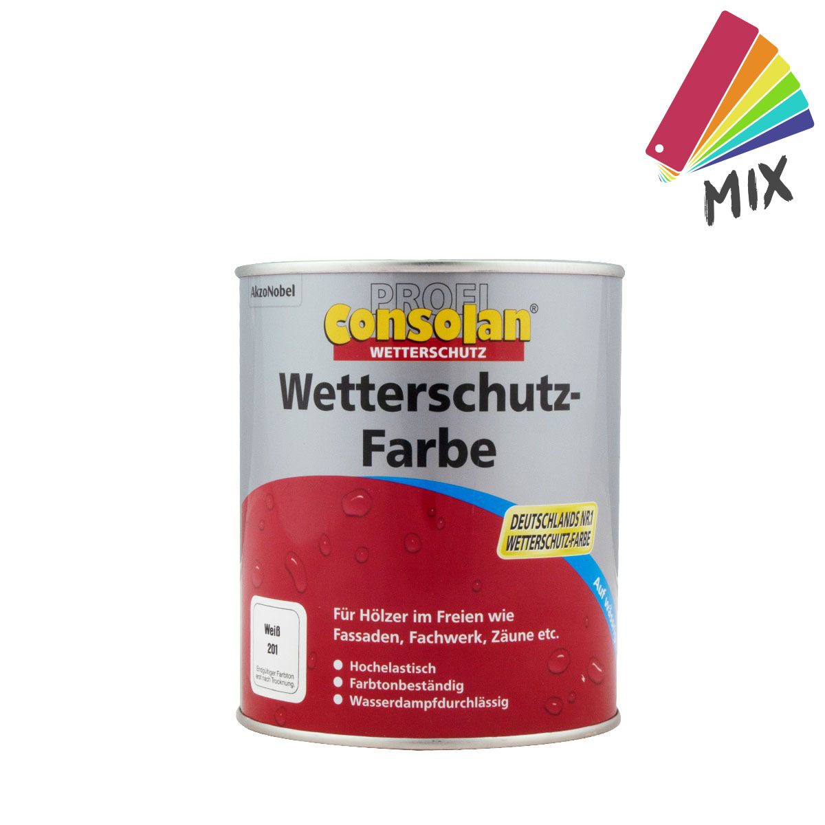 Consolan Profi Wetterschutz-Farbe 1L wunschfarbton