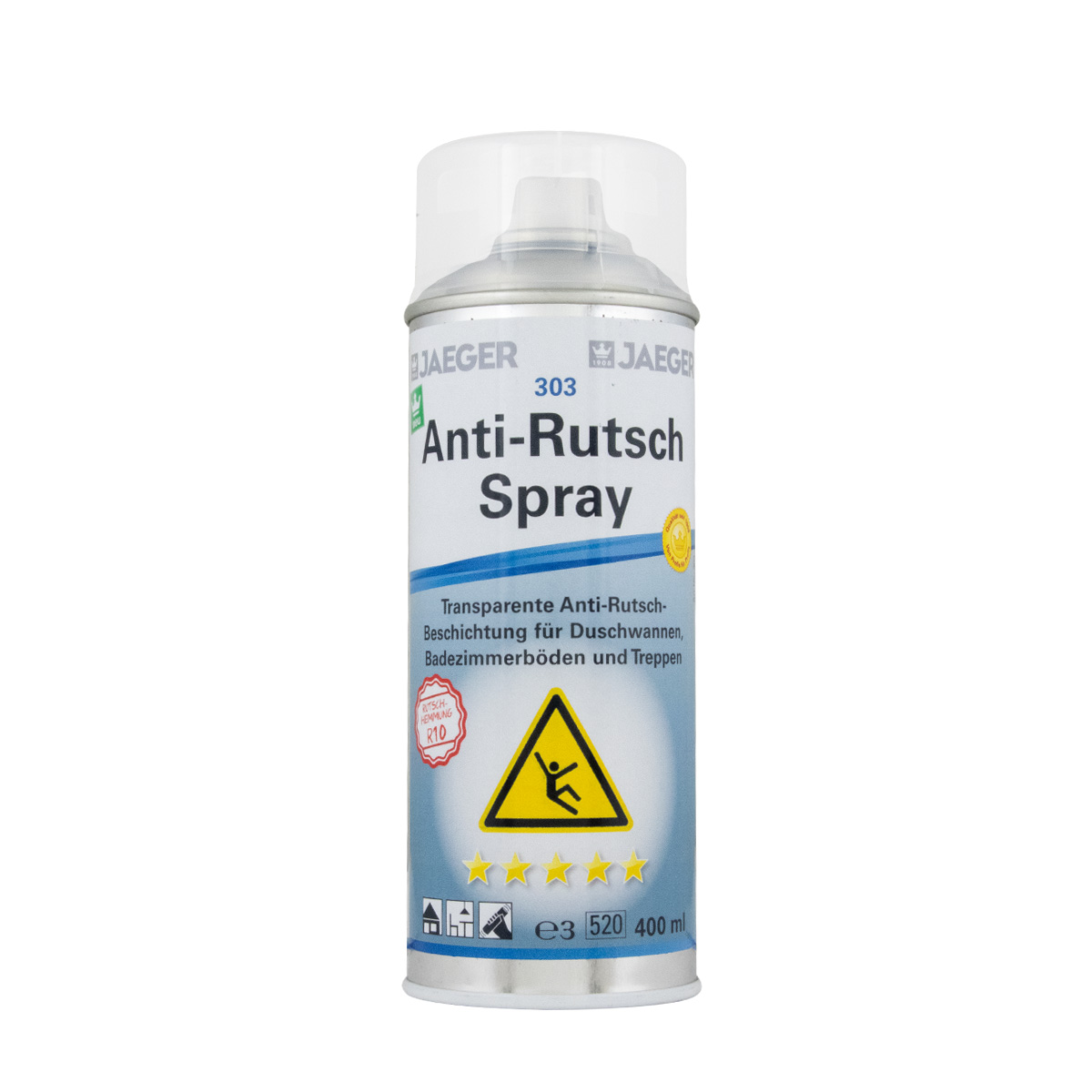 Jaeger Anti-Rutsch Spray 303 farblos 400ml, transparente Anti-Rutsch-Beschichtung