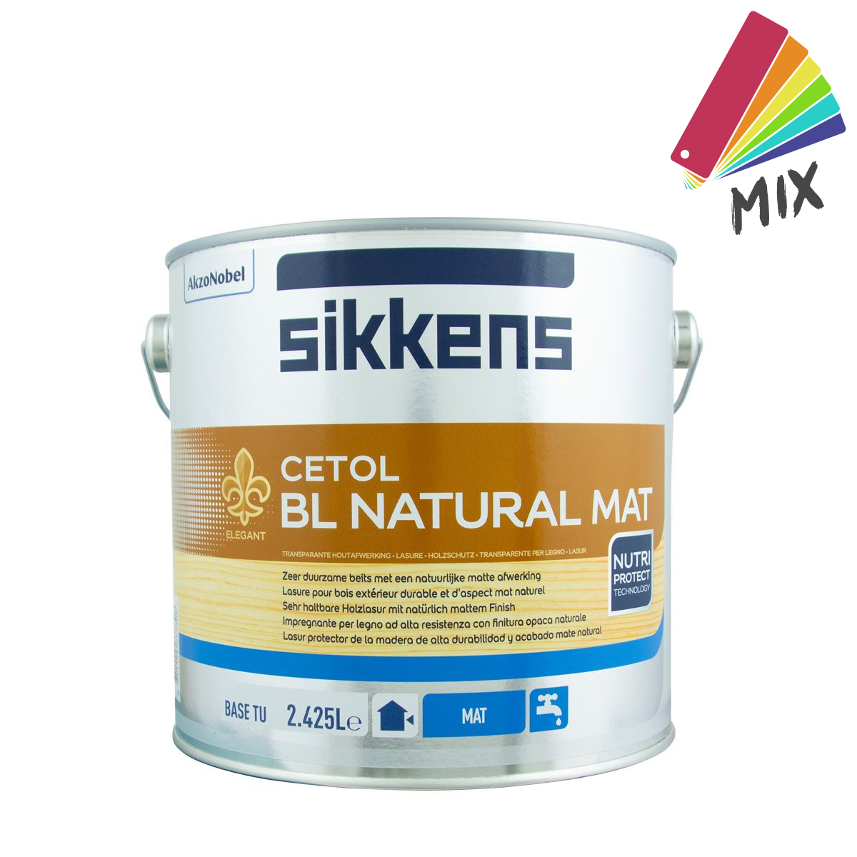 Sikkens Cetol BL Natural Mat 2,5L wunschfarbton, Dünnschichtlasur, Holzlasur