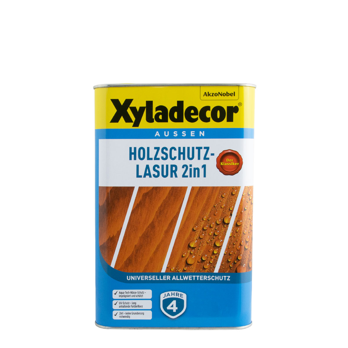 Xyladecor Holzschutz-Lasur 2in1 4L Tannengrün, Holzlasur