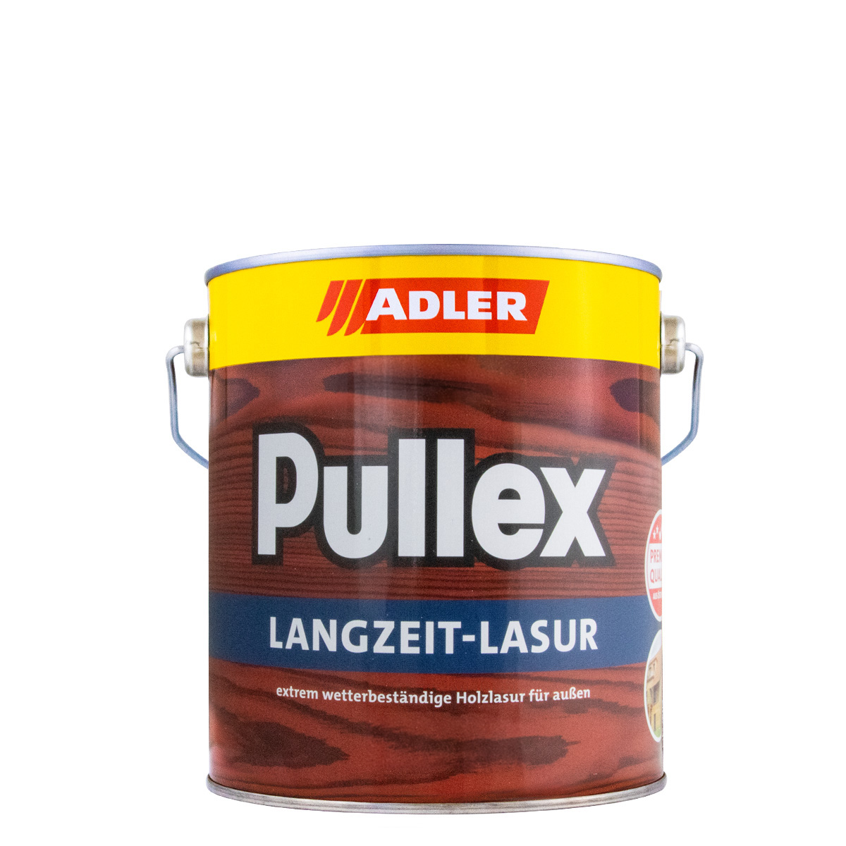 Adler Pullex Langzeit-Lasur 2,5L eiche, Holzschutzlasur, Holzlasur außen