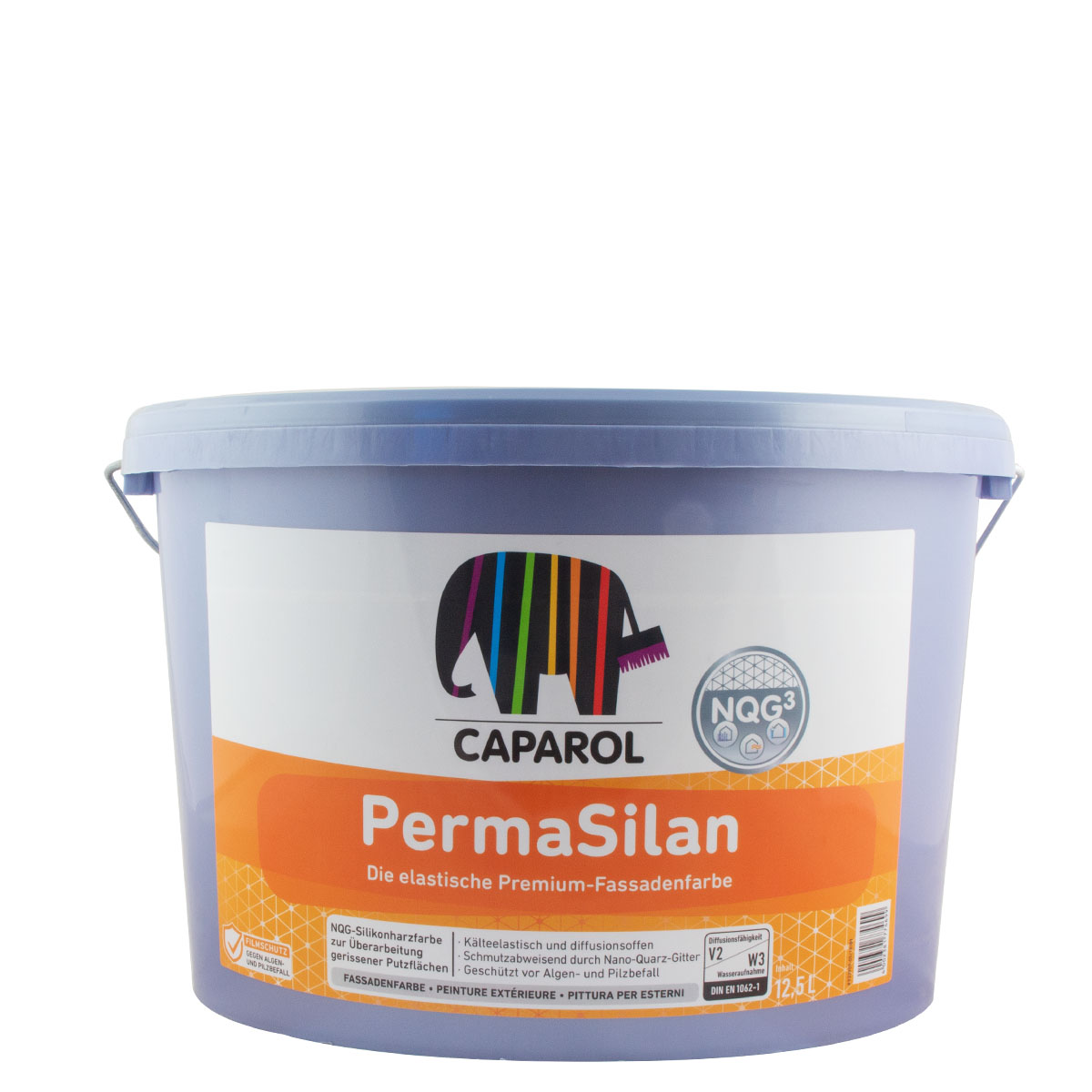 Caparol PermaSilan 12,5L weiß, Silikonharz Fassadenfarbe, Schmutzabweisend