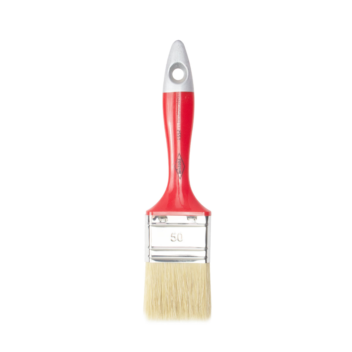 Wistoba Malerflachpinsel 1552.20mm, helle Chinaborsten, roter Stiel
