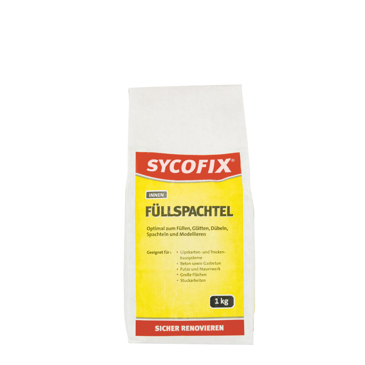 Sycofix Füllspachtel innen 1kg, Spachtelmasse, Gipsspachtel, Wandspachtel