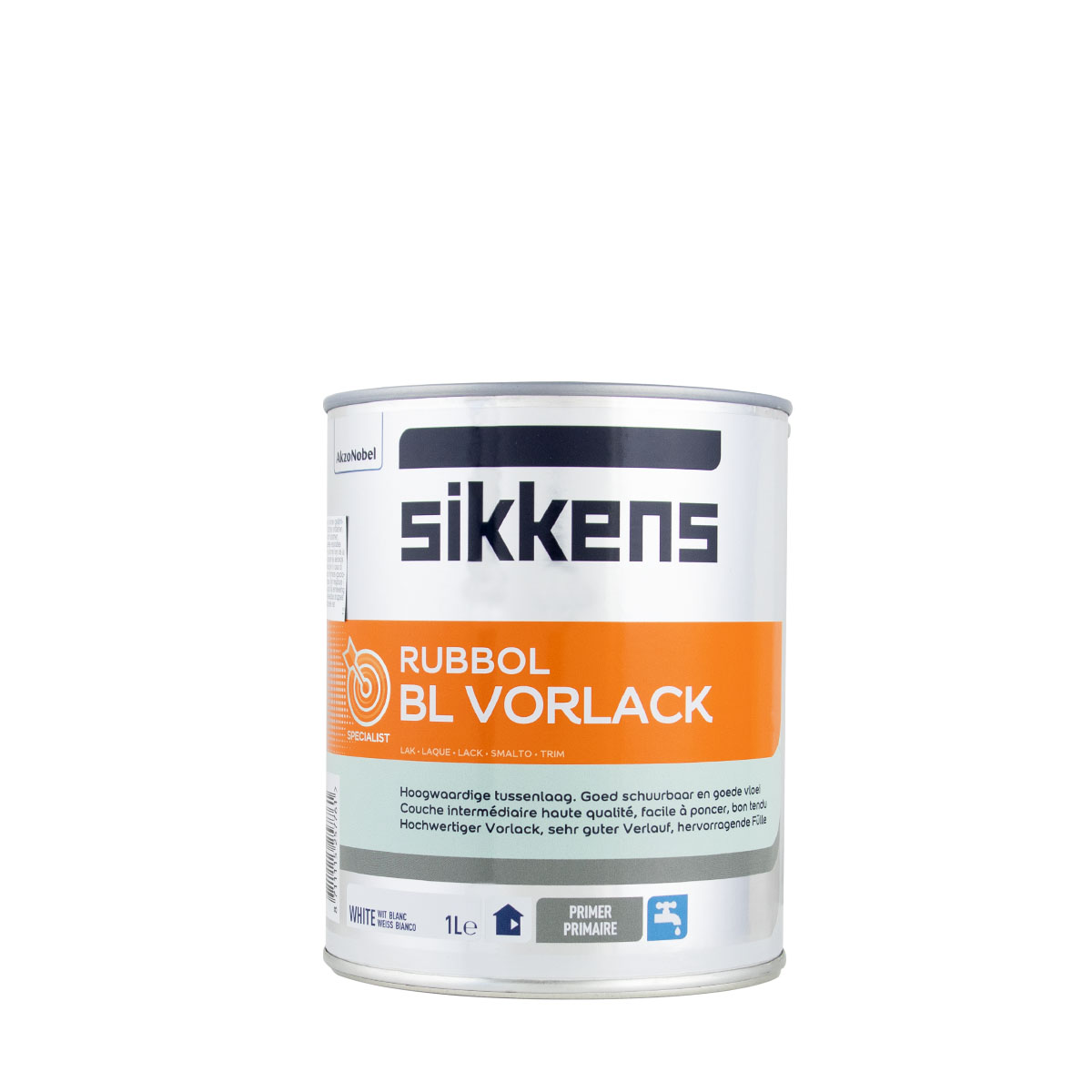 Sikkens Rubbol BL Vorlack weiss 1L, wasserbasiert, matt