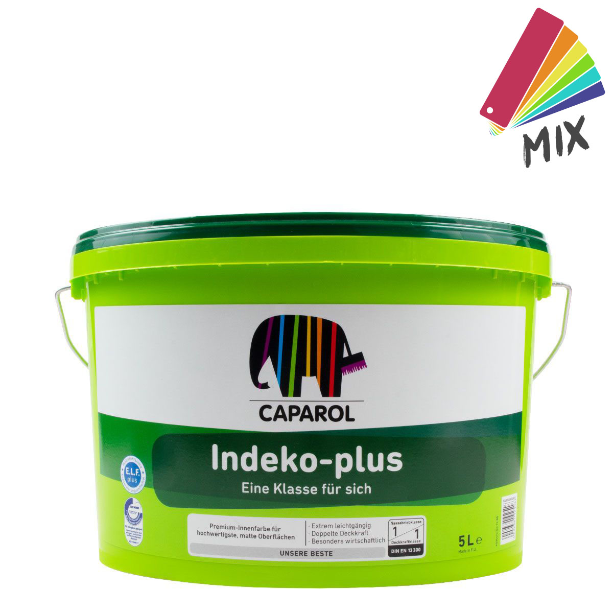 Caparol Indeko Plus 5L wunschfarbton PG A, hochdeckende Wandfarbe, premium Innenfarbe