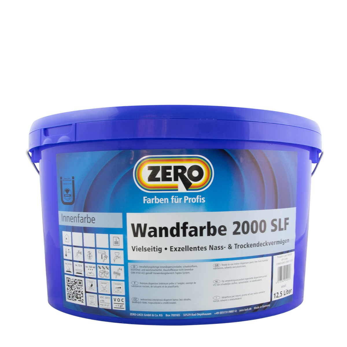 Zero Wandfarbe 2000 SLF 12,5L weiß, Innenfarbe, Wandfarbe