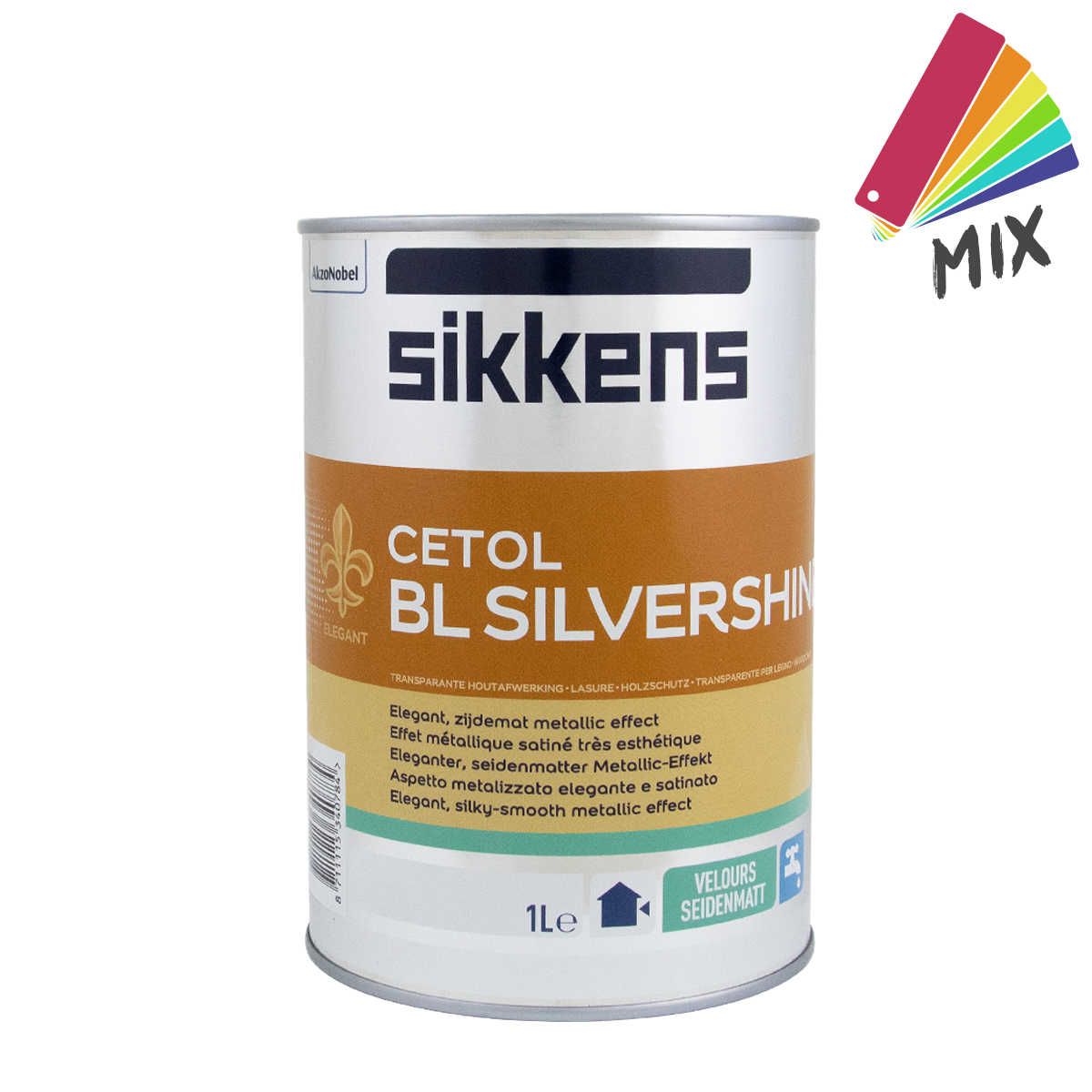 Sikkens Cetol BL Silvershine 1L MIX, Holzschutzlasur, Metallic-Effektlasur, Vergrauungslasur