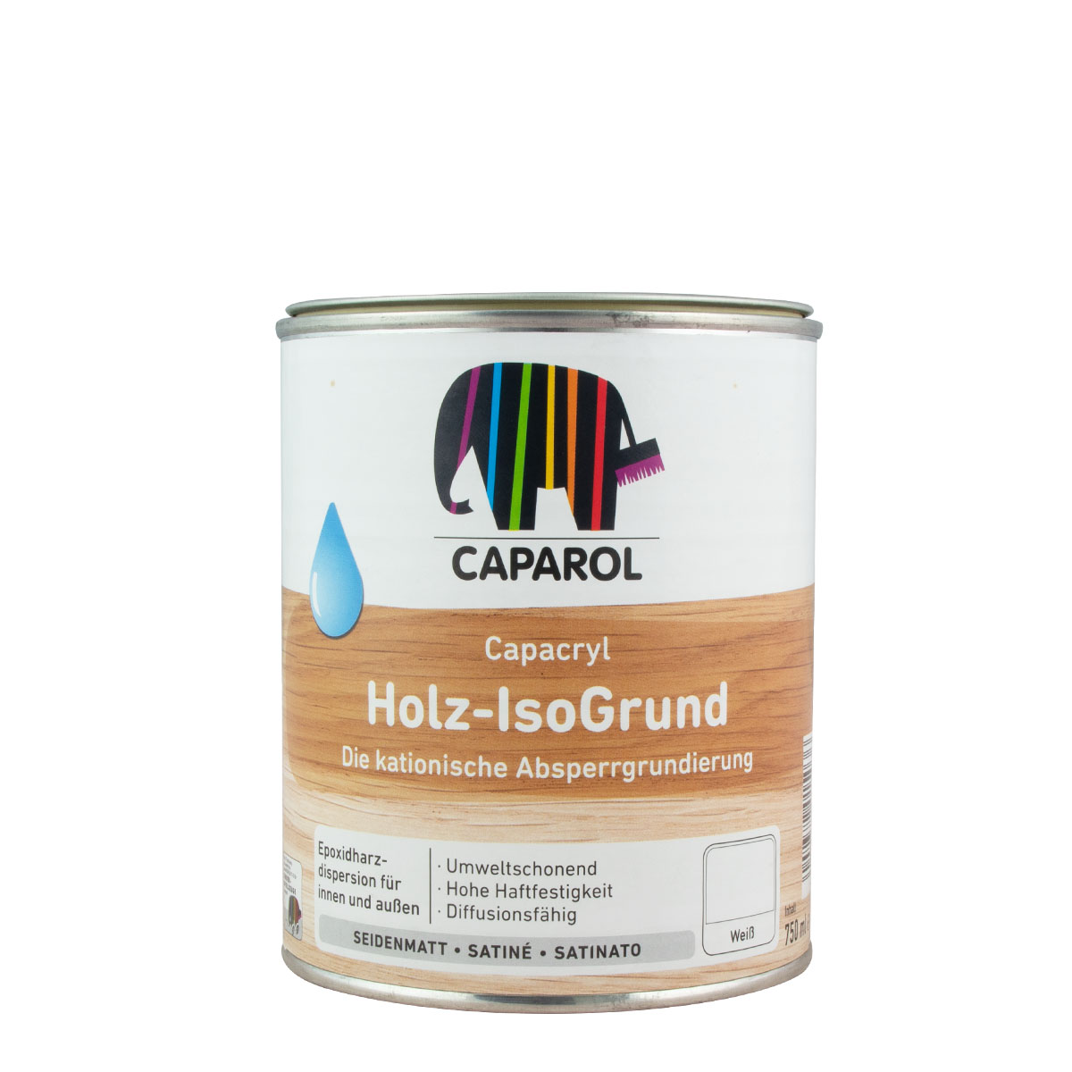 Caparol Capacryl Holz-Isogrund, 750ml weiß, Absperrgrundierung