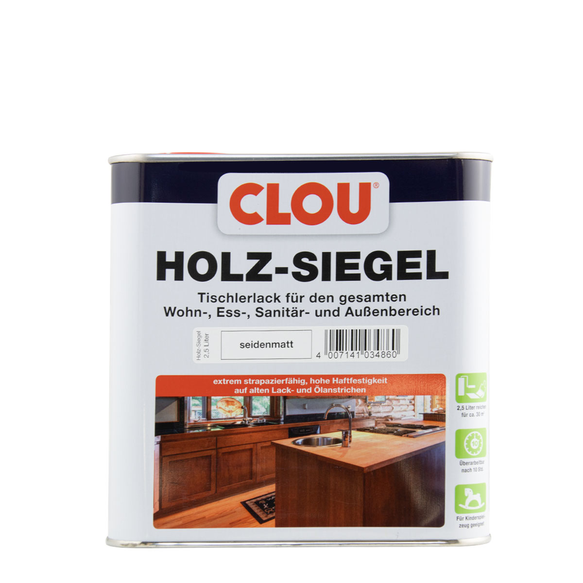 Clou EL Holzsiegel seidenmatt 2,5L, farblos