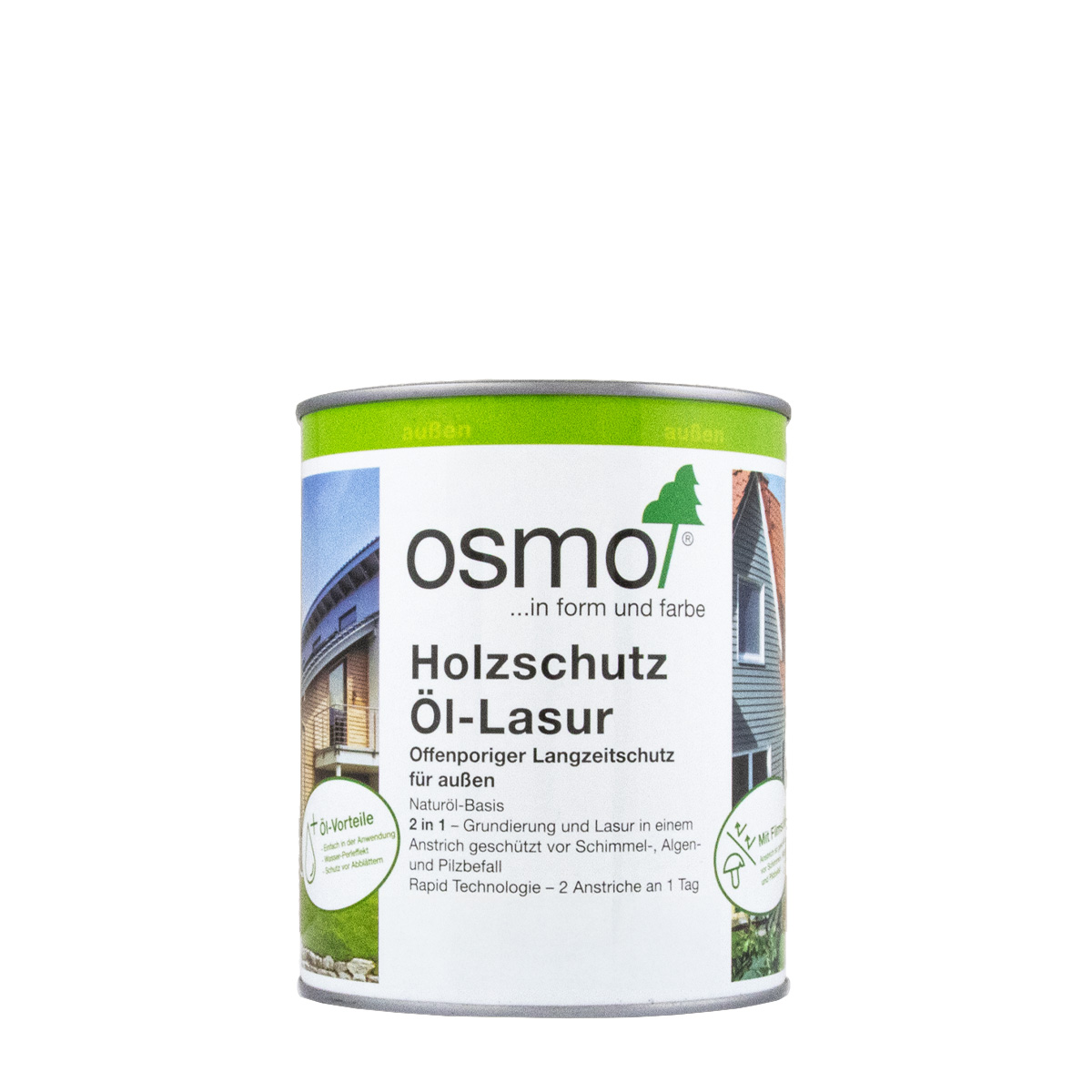 Osmo Holzschutz Öl-Lasur 708 teak 0,75L Holzschutzlasur, Holzlasur außen
