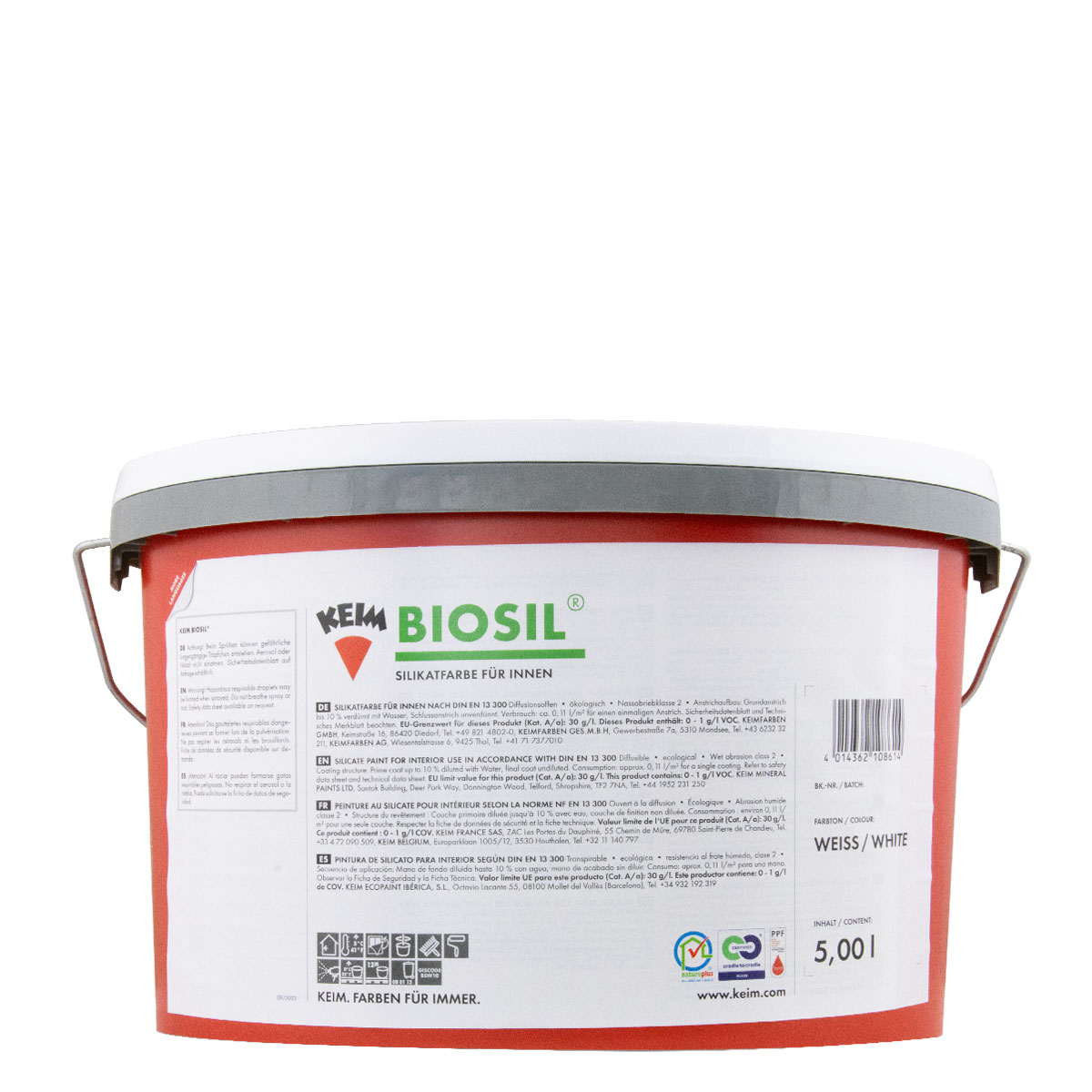 Keim Biosil 5L weiß, Silikatfarbe, Wandfarbe