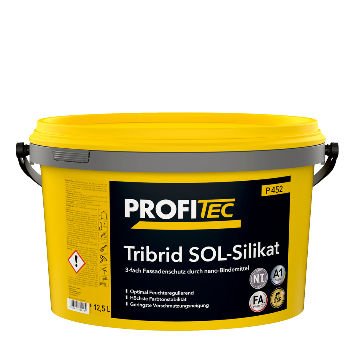 ProfiTec P452 Tribrid SOL-Silikat 12,5L weiß, feuchtigkeitsregulierend, hoch farbtonbeständig