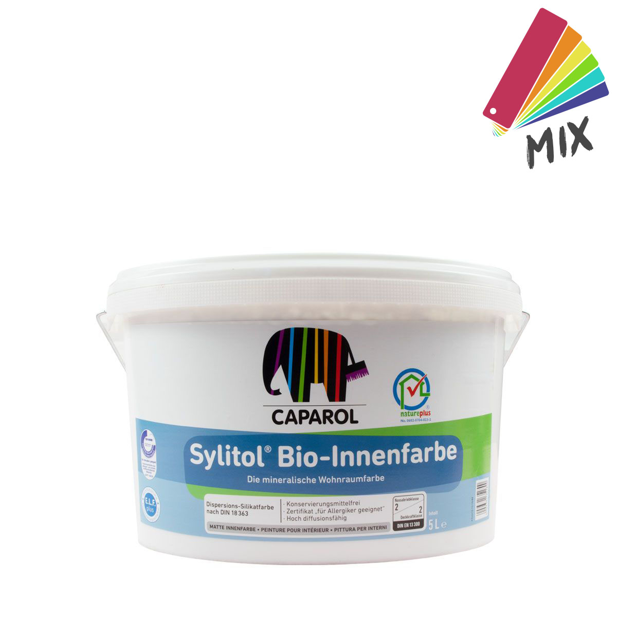 Caparol Sylitol Bio-Innenfarbe 5L wunschfarbton PG A, Allergiker geeignet