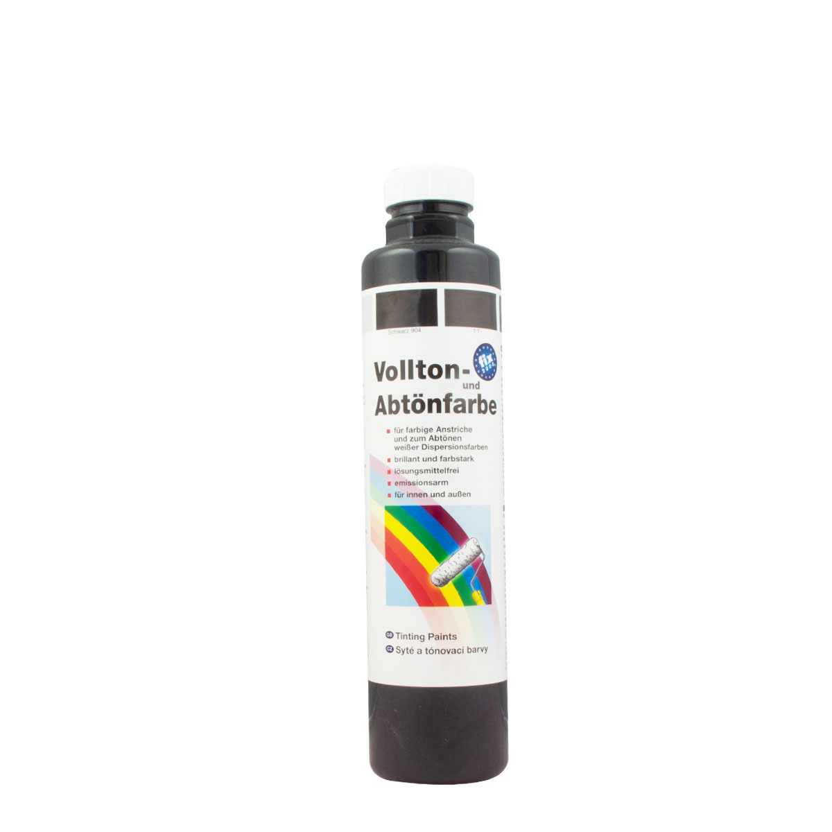 Pufas Vollton- und Abtönfarbe FixColor 750ml enzianblau, Dispersionsfarbe, Wandfarbe,