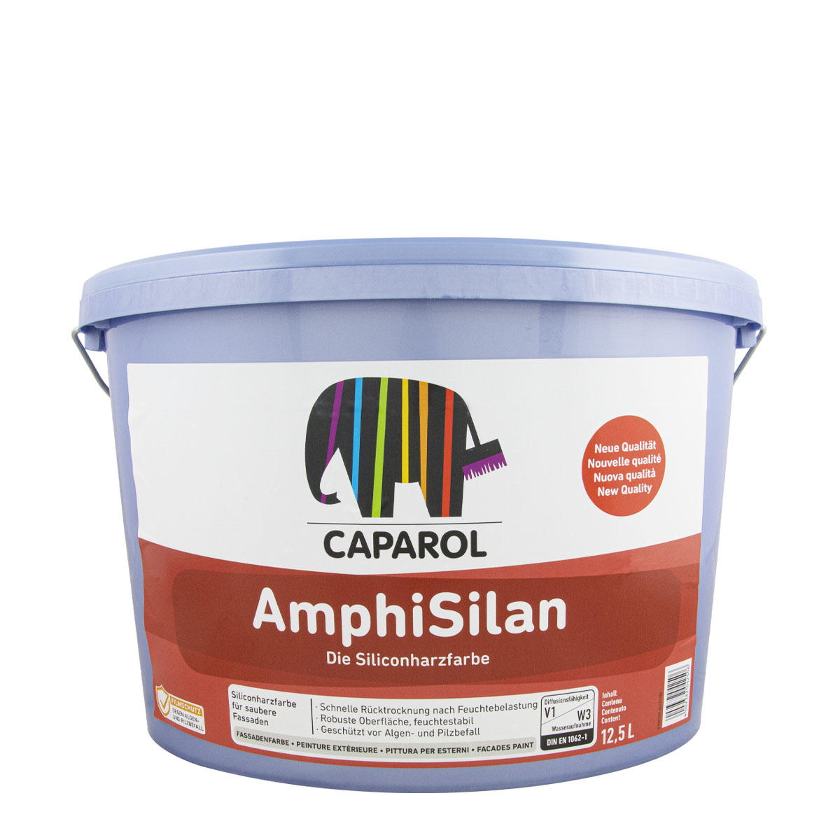 Caparol AmphiSilan 12,5L weiß, Siliconharz-Bindemittelkombination, Fassadenfarbe