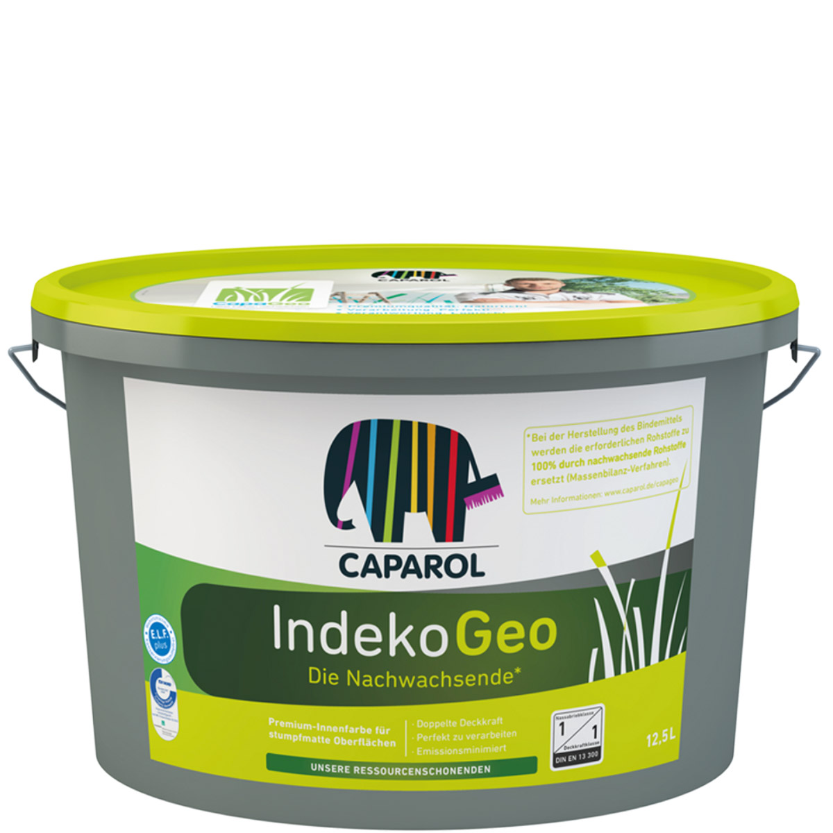 Caparol Indeko Geo 12,5L weiß, Ressourcenschonende Premium Innenfarbe