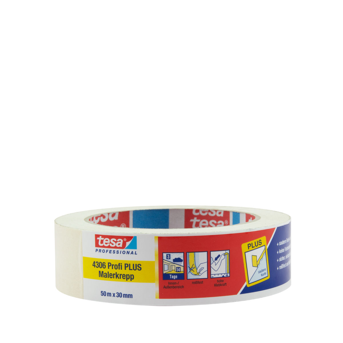 Tesa 4306 Profi Plus Malerkrepp 30mm x 50m