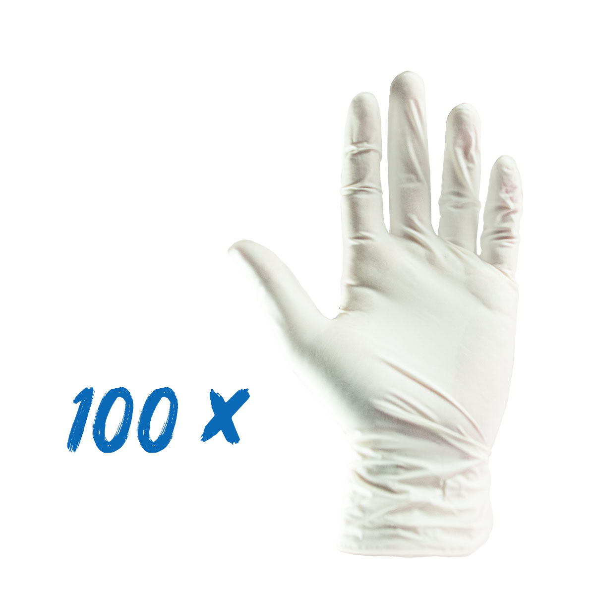 100x Latex-Einweghandschuhe ungepudert Gr. 7 (S)