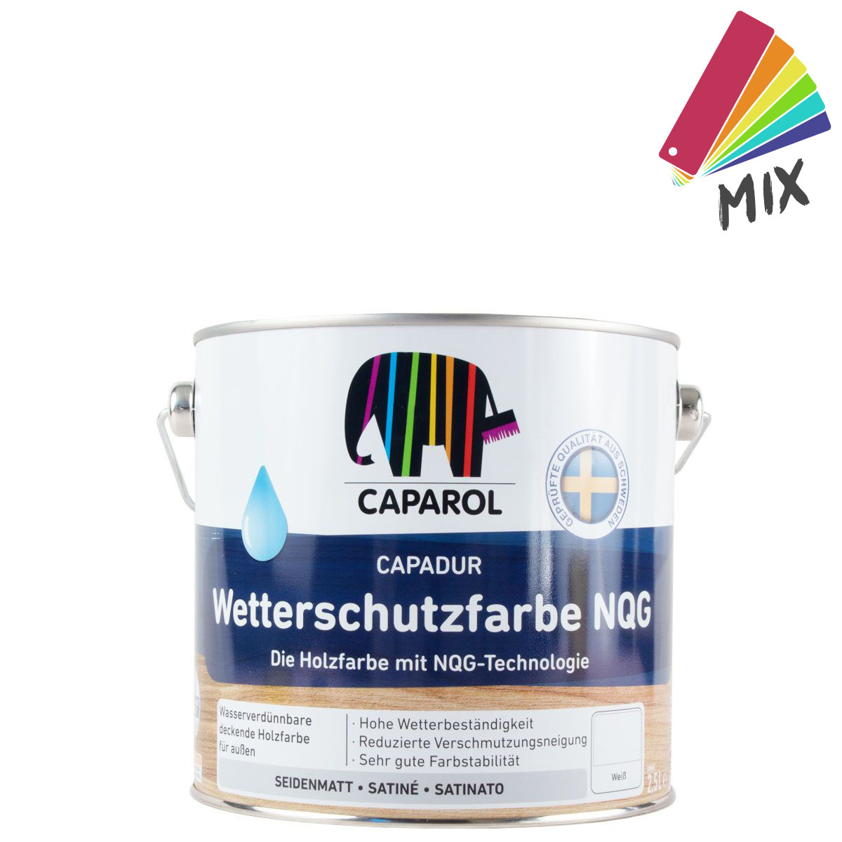 Caparol Capadur Wetterschutzfarbe NQG 2,4l, wunschfarbton