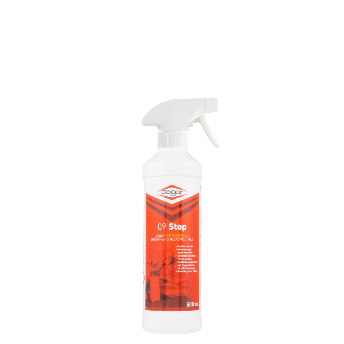 Geiger Stop gegen Schimmel NR09 500ml, Schimmelspray, Schimmelentferner mit Chlor, Schimmelex