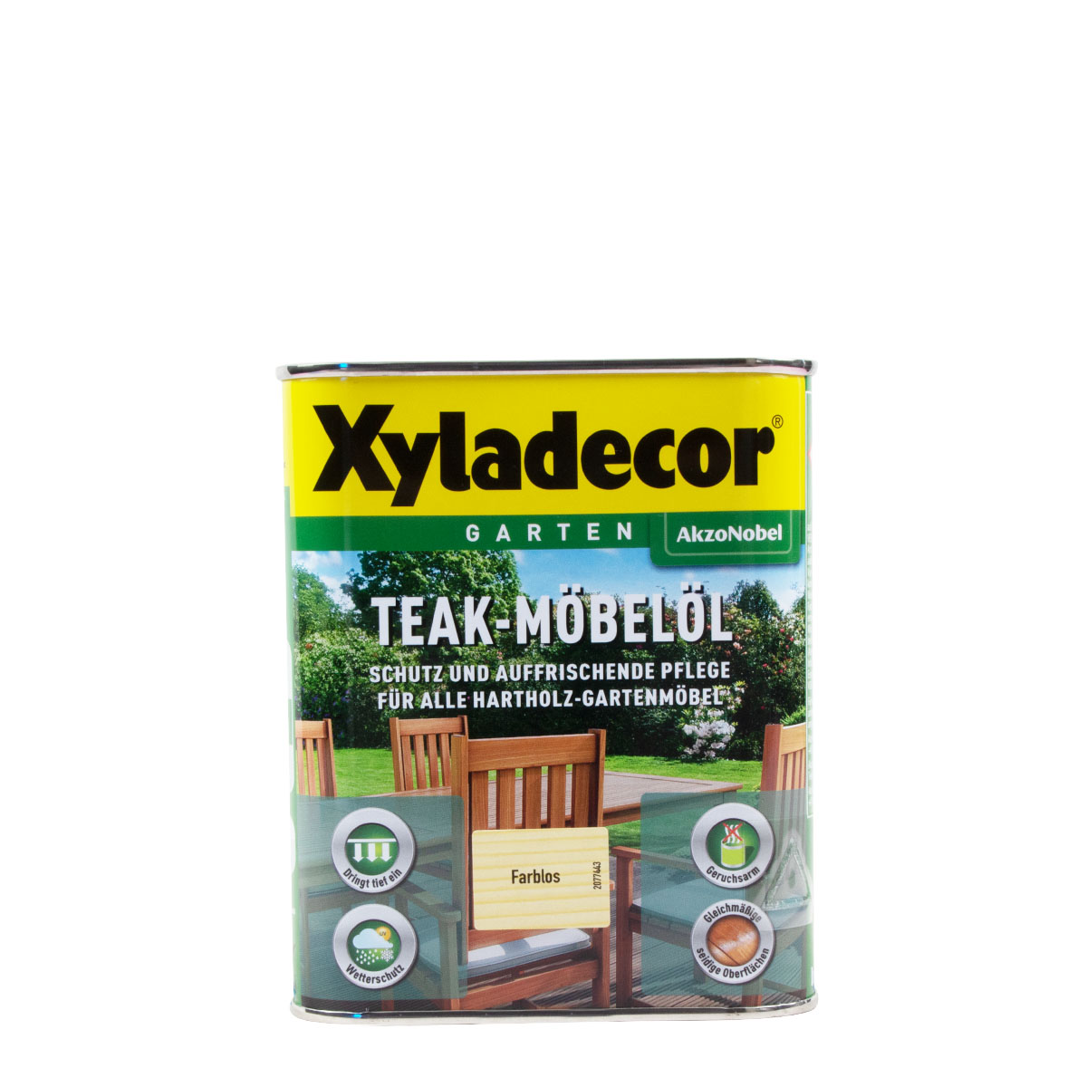 Xyladecor Teak-Möbelöl Farblos 750ml ,Hartholzmöbel-öl, Holzöl